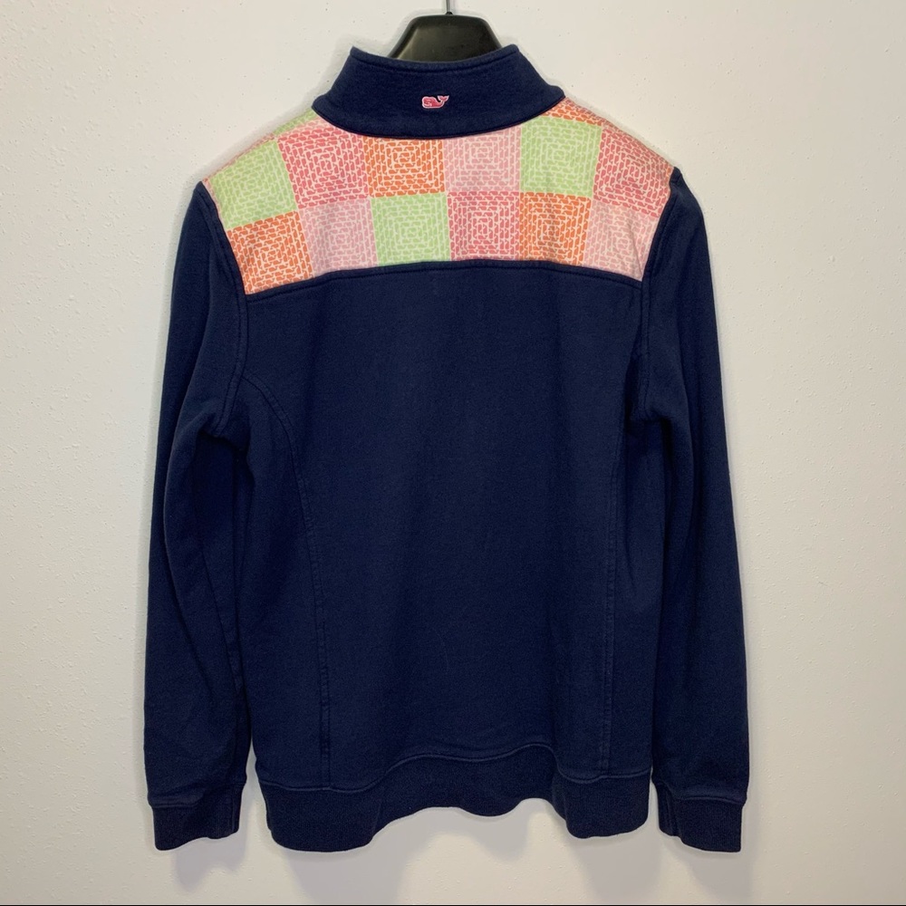 Vineyard Vines Patchwork Quarter Zip Sweater - image 2